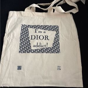 New Christian Dior I’m A Dior Addict Tote New 15” Width 15” Height